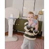 SMOL Basketball Hoop Neutral/Blue with Colorblock Plush Ball Traditional Backboard - 2 of 4
