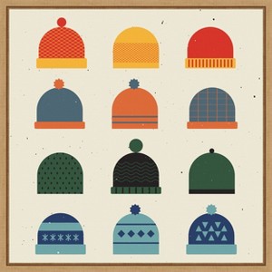 Amanti Art Hats by Vision Grasp Art Canvas Wall Art Print Framed - 1 of 4