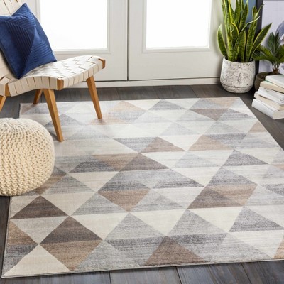 Hauteloom Sells Gray&Brown Triangles Area Carpet