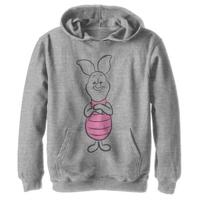 Boy's Winnie The Pooh Smiling Piglet Sketch Portrait Pull Over Hoodie :  Target