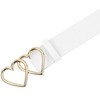 INSPIRE CHIC Women's Double Heart Buckle Fashion Casual Decorative Belts - 2 of 4