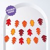 Big Dot of Happiness Fall Friends Thanksgiving Pumpkin Garland Banner, Decorations Backdrop, 30 Feet of Cord, 15 Paper Pumpkins and Autumn Leaf Shapes - 2 of 4