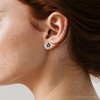 Pompeii3 2.19Ct Blue Sapphire & Diamond Alexa Earrings 14k White Gold Lab Created - 4 of 4