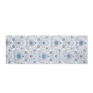 COZONY Paisley Runner Entryway Anti-Slip Vintage Distressed Area Rug, Low Pile Soft Hallway Carpet, Ultra-Thin Retro Accent Floor for Kitchen Laundry - 1 of 4