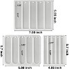 JDICTION RESINWORLD Set of 3 Shiny Bookmarks Silicone Mold, Bookmark Resin Mold with Tassels, Small Medium Rectangle Bookmark Mold - 2 of 4