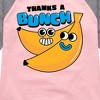 Girls' - Instant Message - Thanks A Bunch Shirt Tail Raglan Graphic T-shirt - 2 of 4