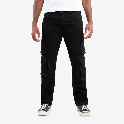 X RAY Men's Straight Leg Cargo Jeans
