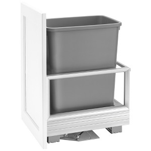 Rev-A-Shelf 5149 Series Double Aluminum Pull-Out Kitchen Waste Containers with Soft Open and Close Slides - 1 of 4