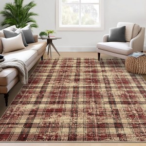 Modern Plaid Living Room Area Rug - 1 of 4