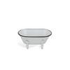 Cheung's Lavande Metal Fleur-de-Lis Tub Decor - Small - White - 3 of 4