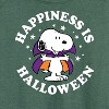 Women's - Peanuts - Happiness Is Halloween Lightweight French Terry Wide Neck Long Sleeve Shirt - 2 of 4
