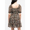 August Sky Women's Floral Print Mini Dress - image 2 of 4