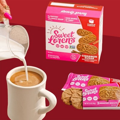 Sweet Loren's Breakfast Biscuits Cinnamon Sugar Snack Bars - 1.6oz/5ct