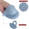 Unique Bargains Silicone Heat Resistant Anti-Slip Reusable Oven Mitts 4 Pcs - 4 of 4