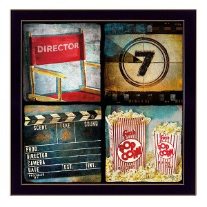 At The Movies By Mollie B., Printed Wall Art, Ready To Hang Framed Poster, Black Frame - 1 of 4