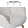 Homy Casa Modern Accent Chair – Tufted Upholstery with Wooden Legs - 4 of 4