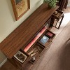 OKD 70" Fireplace TV Stand for 80 Inch TV, Farmhouse TV Stand w/Door & Drawers, Dark Rustic Oak - 3 of 4