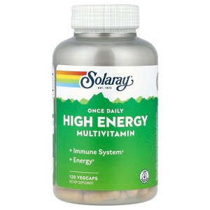 Solaray Once Daily High Energy Multivitamin, 120 VegCaps - 1 of 3