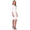 Rekucci Women's Classic Chic Shift Dress – Boat Neck, 3/4 Sleeves, Knee Length, Work to Dinner Outfit - 2 of 4