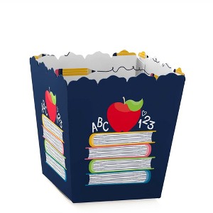 Big Dot of Happiness Back to School - Party Mini Favor Boxes - First Day of School Classroom Decorations and Treat Candy Boxes - Set of 12 - 1 of 4