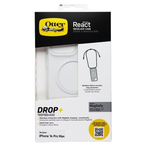 OtterBox React Series Necklace Case for MagSafe for iPhone 14 Pro Max - Clear - 1 of 2