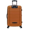 Rockland Melbourne Hardside Expandable Luggage with Spinner Wheels Orange Checked Large 28" - 4 of 4