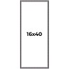 PosterPalooza | Panoramic Textured Grey Picture Frame - UV Acrylic, Foam Board Backing, Hanging Hardware - 2 of 4