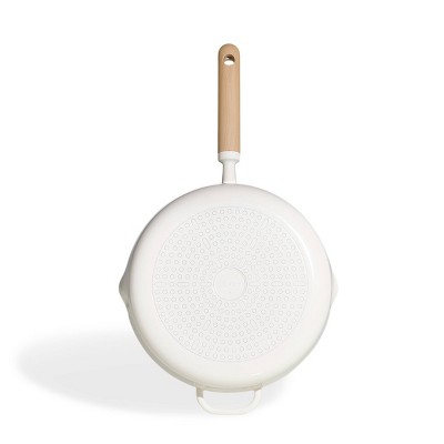 Carote 5qt Ceramic Nonstick Saute Pan with Lid Cream