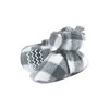 Hudson Baby Trapper Hat, Mitten and Bootie Set, Charcoal White Plaid - 4 of 4