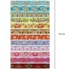 Wrapables Elegant Gold Foil Washi Tape Box Set for Arts & Crafts, Scrapbooking, Stationery, Diary (12 Rolls), Playful Florets - 4 of 4