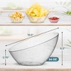 Posh Setting Disposable Plastic Angled Serving Bowls - 5 Pack - 3 of 4