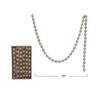 Storied Home Glass Bead Garland in Kraft Box, Brushed Gold Finish - 2 of 3