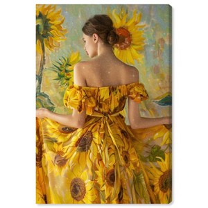 Art Remedy Van Gogh Sunflowers Dress Fashion and Glam Wall Art Unframed - 1 of 4