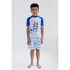Bluey UPF 50+ Pullover Rash Guard and Swim Trunks Outfit Set Toddler - 2 of 4