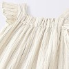 Baby Girls' Striped Gauze Long Legged Romper - Cloud Island™ Cream - 3 of 4