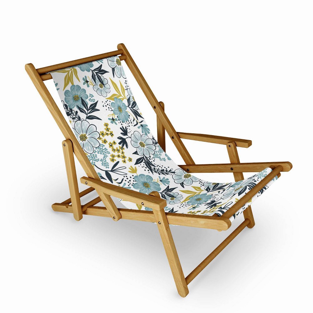 Photos - Garden Furniture Heather Dutton Harper Dusk Blue Sling Chair - Deny Designs