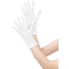 INSPIRE CHIC Women's Pearl Lace Full Finger for Bridge Wedding Party Dating Prom Dress Gloves 1 Pair - 4 of 4