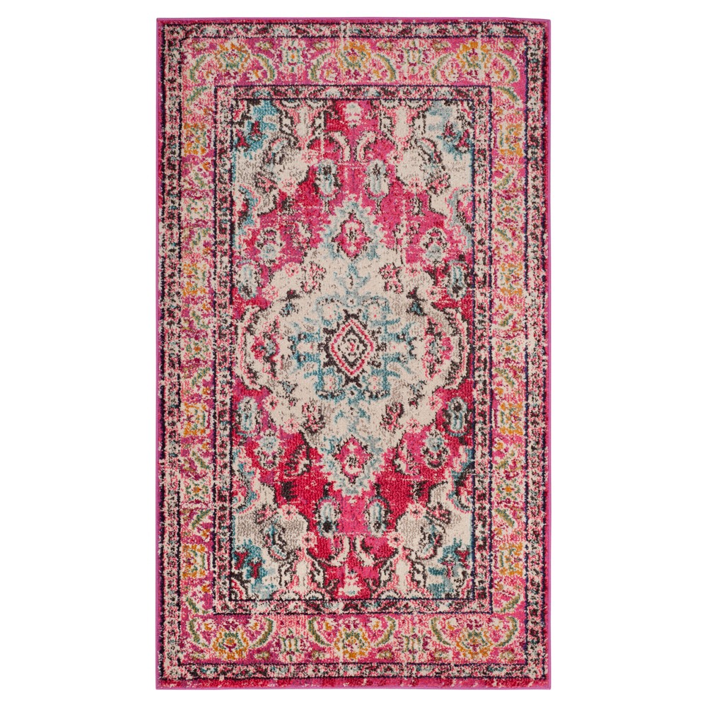 3'x5' Monaco Rug Pink - Safavieh