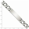 Black Bow Jewelry Men's 10mm Antiqued Sterling Silver Figaro Link I.D. Bracelet - 3 of 4