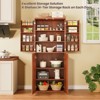 ORRD Modern Fluted Wood Kitchen Pantry Cabinet, 72" Tall Storage Organizer with 6 Shelves & Doors, Oak Finish Cupboard for Kitchen & Dining Room - 4 of 4