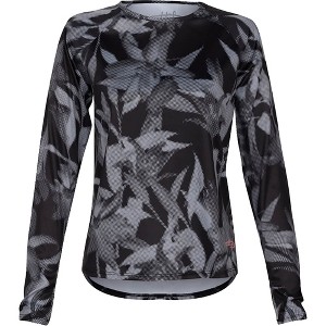 Reel Life Women's Mangrove In Bloom UV Long Sleeve T-Shirt - Anthracite - 1 of 2