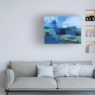 Wild Seas Blue and Green Nautical Canvas Art