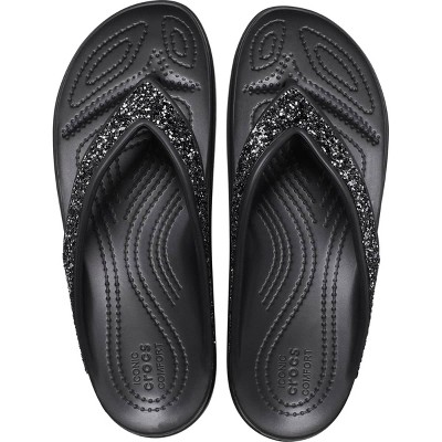 Crocs Women's Sloane Glitter Flip Flops Wedge Sandals - image 3