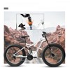 Infurnic Bicycles 26 Inch Fat Tires Mountain Bike, Commuter City Mountain Bike for Men Women Adults, White, 27"*41.5"*78" - 4 of 4