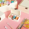 Juvale 5 Pack Unfinished Wooden Boxes with Hinged Lids Arts and Crafts, Wood Storage Boxes to Paint (Natural, 5 Assorted Sizes) - 2 of 4