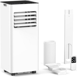 ZAFRO 8,000 BTU Portable Air Conditioners Cool Up to 350 Sq.Ft, 4 Modes Portable AC with Remote Control/Large LED Display/24Hrs Timer,White - 1 of 4