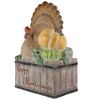 Northlight 20.25" Turkey and Pumpkins 'Happy Thanksgiving' Decoration - 4 of 4