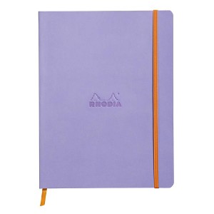 Rhodia Rhodiarama Softcover Notebook - 80 Lined Sheets - 9 3/4 x 7 1/2 - Iris - 1 of 3