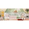 CAVINAS Queen Size Wood Montessori Bed,Modern Floor Bed Frame with Safety Fence and Door,Toddler Bed for Bedroom,White - 2 of 4