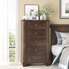Karl Home 5-Drawer Brown MDF (Medium-Density Fiberboard) 28.74in. W Chest of Drawer - 3 of 4
